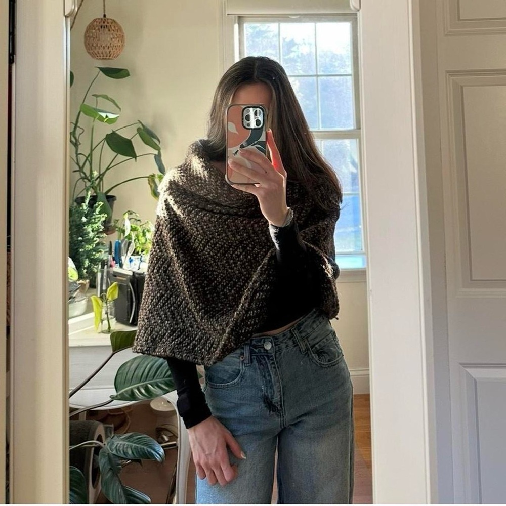 Brown Per Una Knit Shawl - Picture 7 of 7